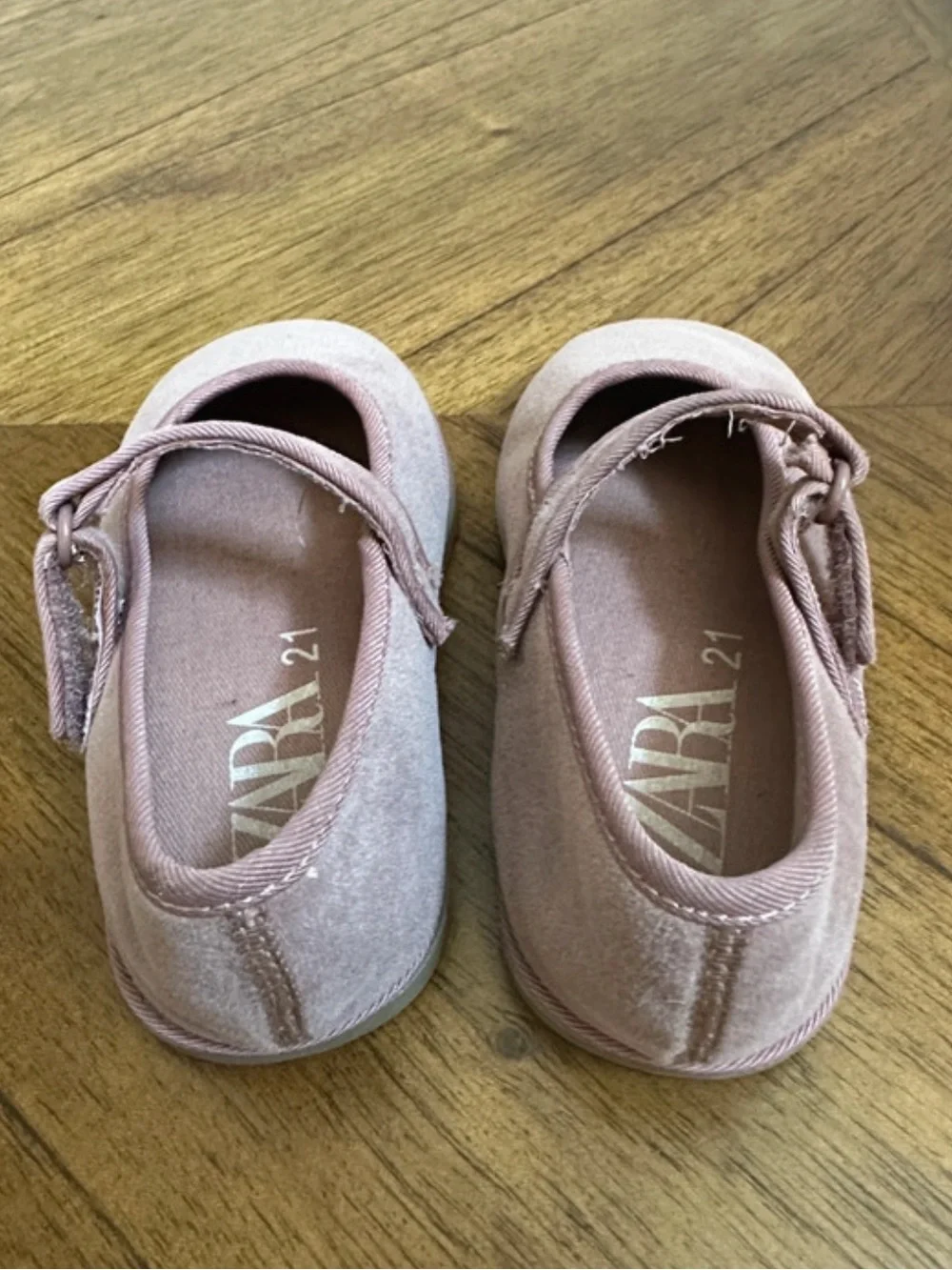 Zara Kids Dusty Rose Mary Jane Shoes
